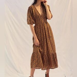 FAITHFULL the brand Romilla Midi Dress Small